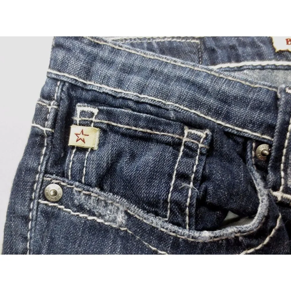 Big Star Remy Jeans Pants Blue Size 29 x 29 Cotton‎ Stretch Low Rise Boot Cut - Picture 5 of 10